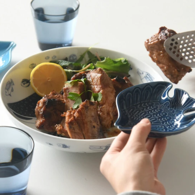 Natural69 波佐見燒海洋大圓碟