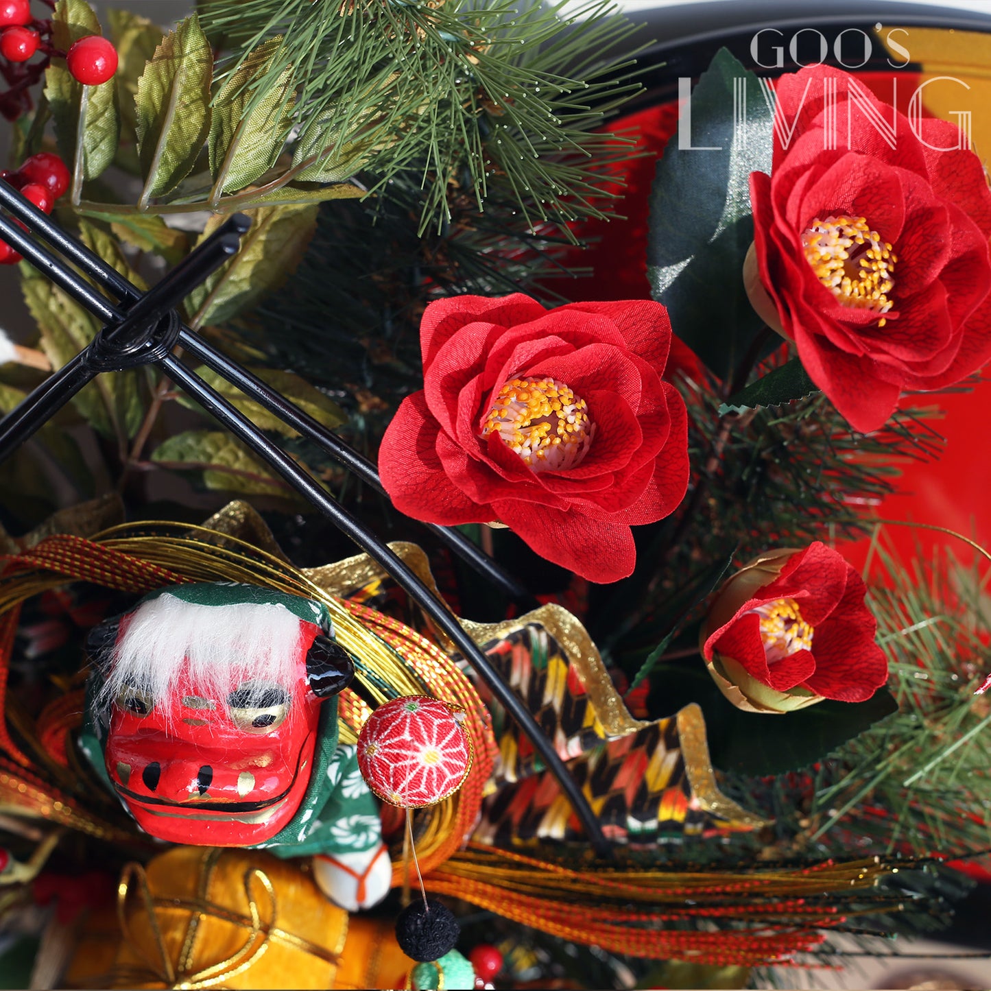 舞獅子金米桶花籃