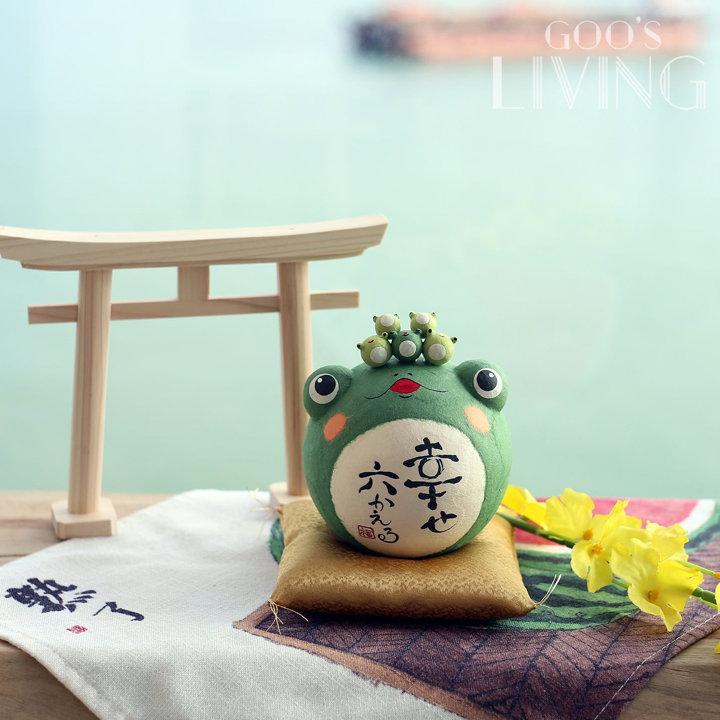 RYUKODO 和紙可愛青蛙系列