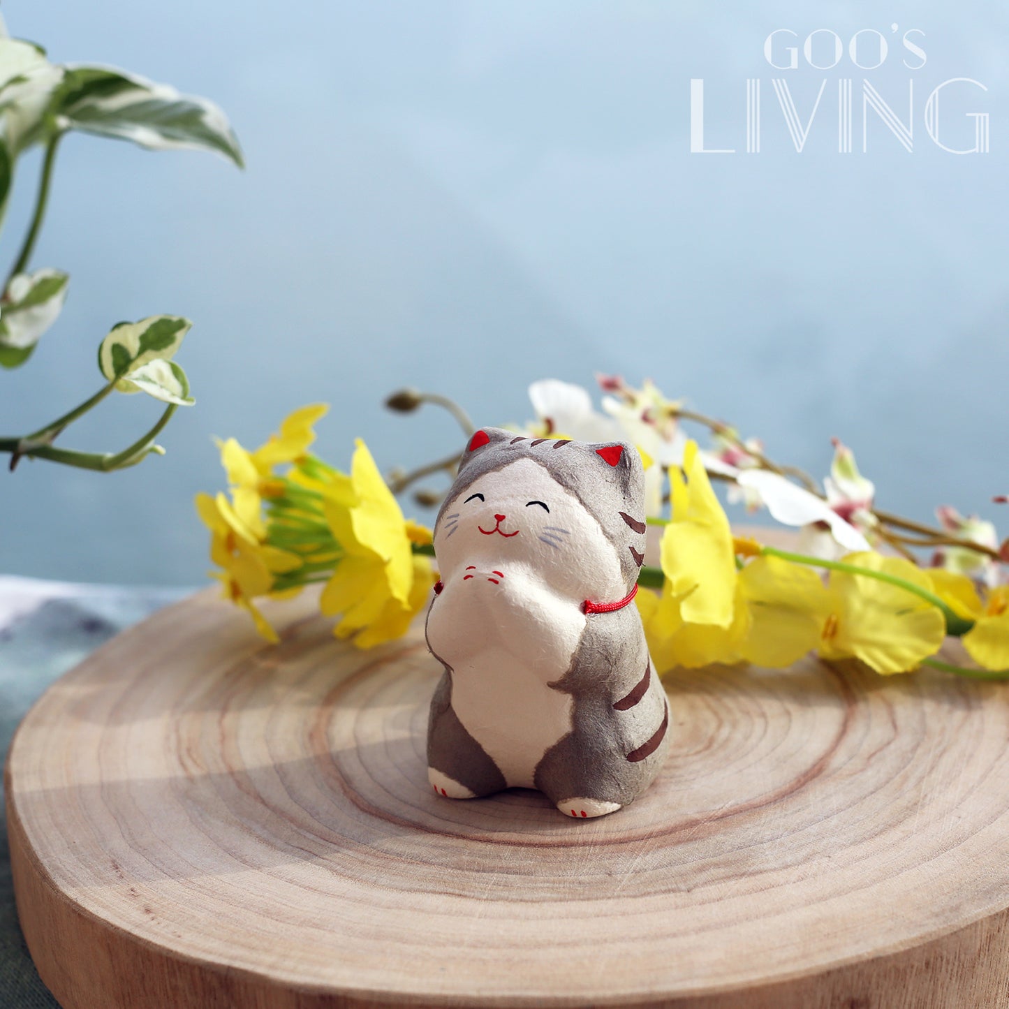 RYUKODO 和紙製請請貓