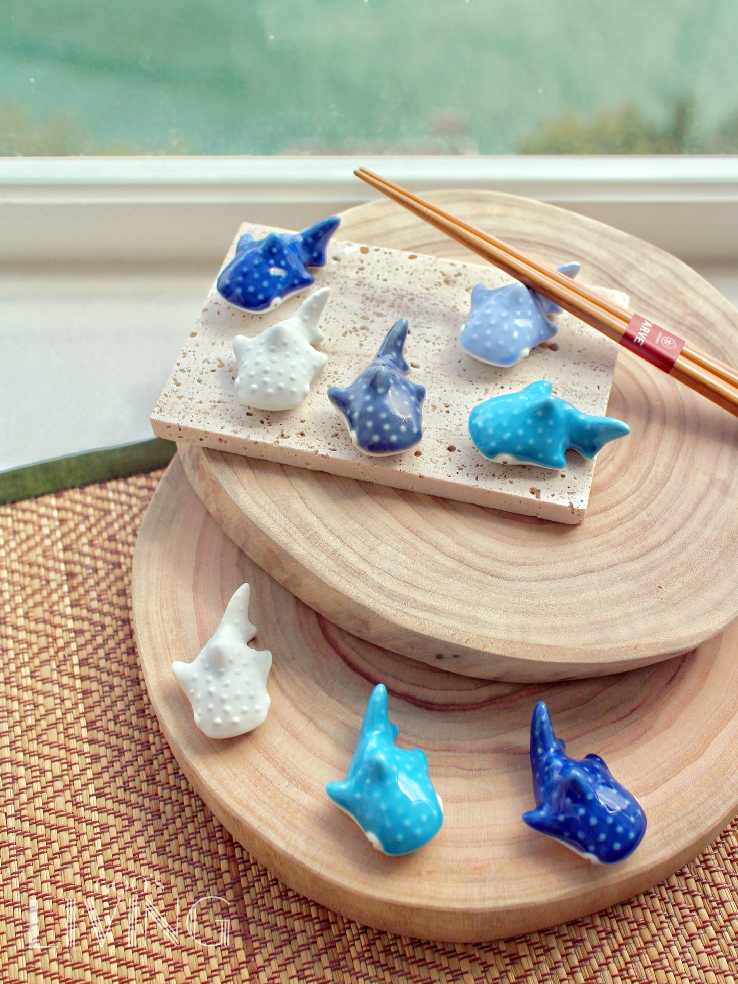 波佐見燒 鯨鯊筷子托
