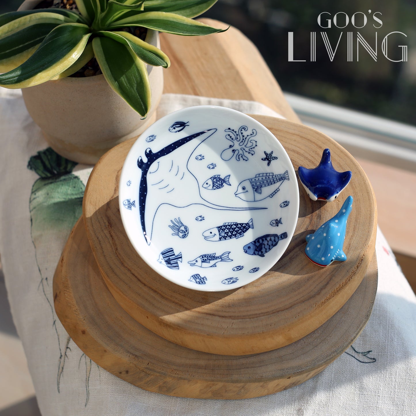 Natural69 波佐見燒海洋小圓碟