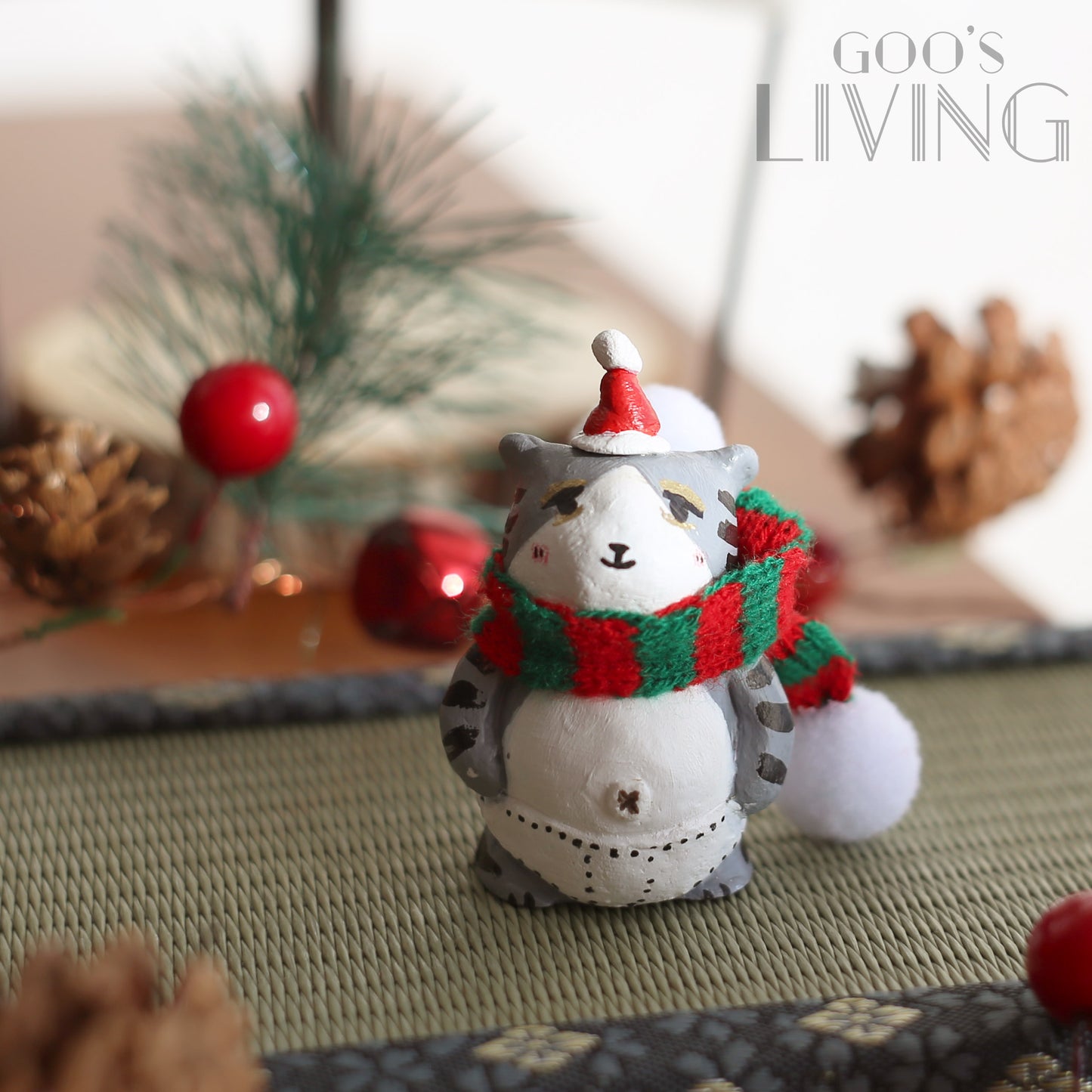 MADE by GOO's 聖誕版底褲貓咪