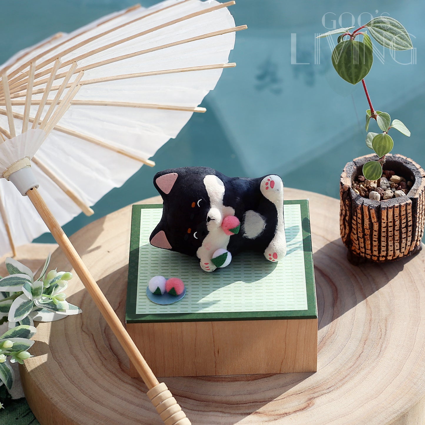 RYUKODO 和紙製碌地柴犬