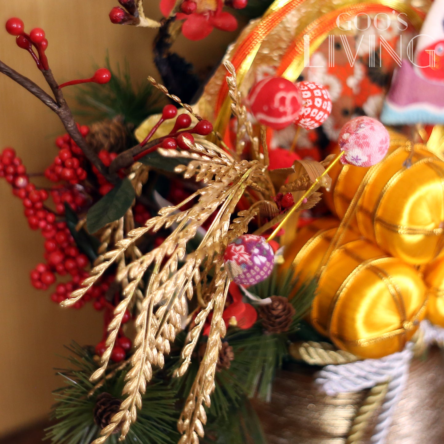 寶船金扇迎春花籃