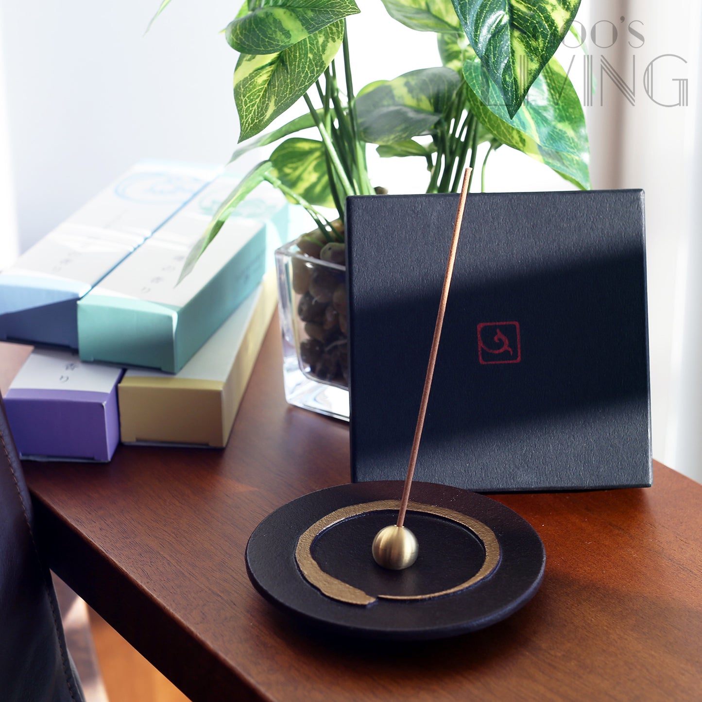 銀雅堂 一圓相鑄鐵香座