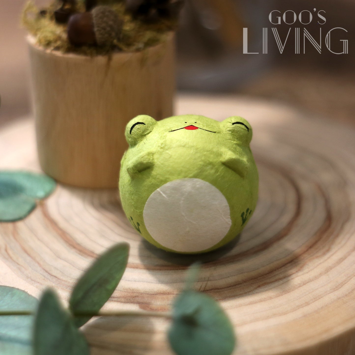 RYUKODO 和紙製青蛙不倒翁