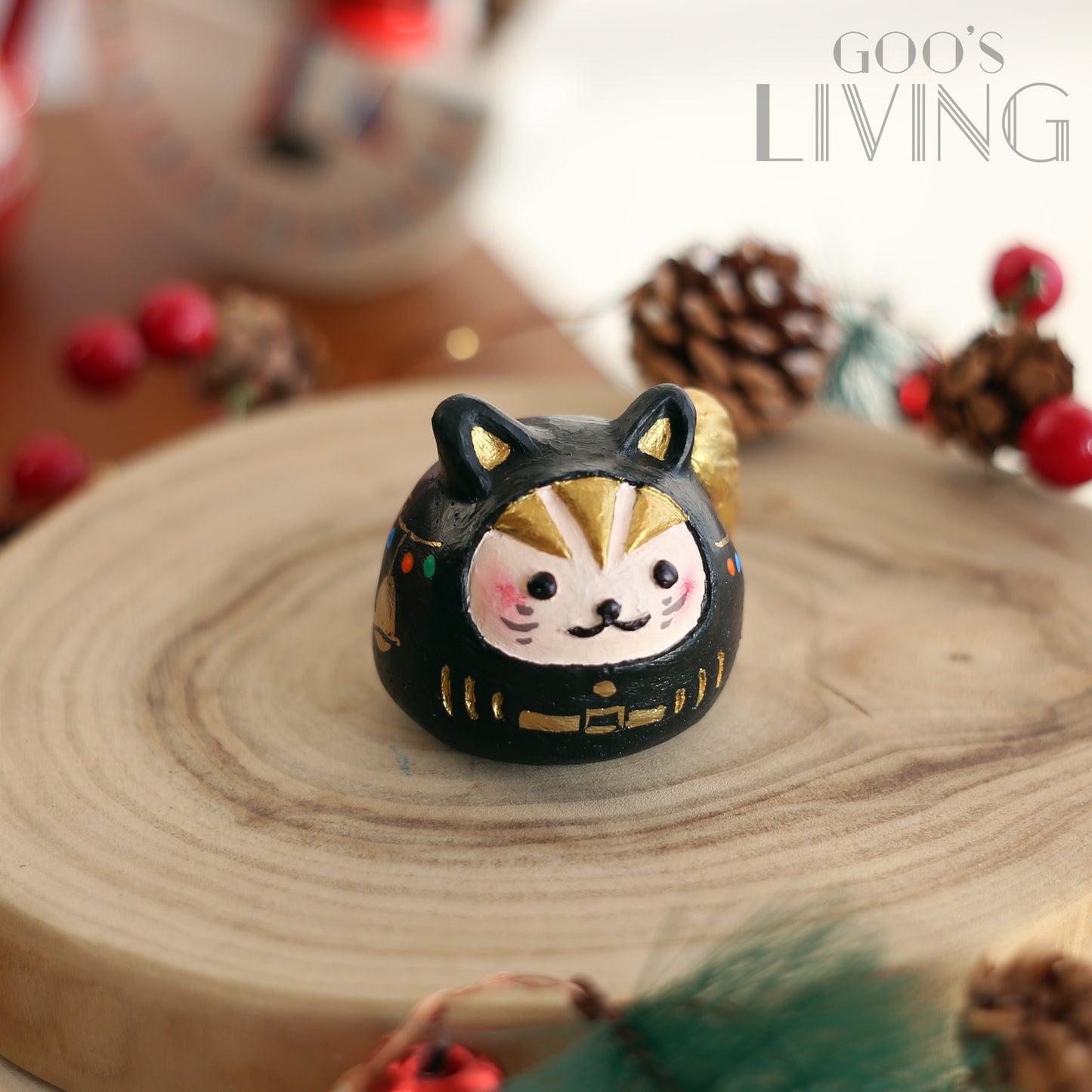 MADE by GOO's 聖誕達摩貓咪