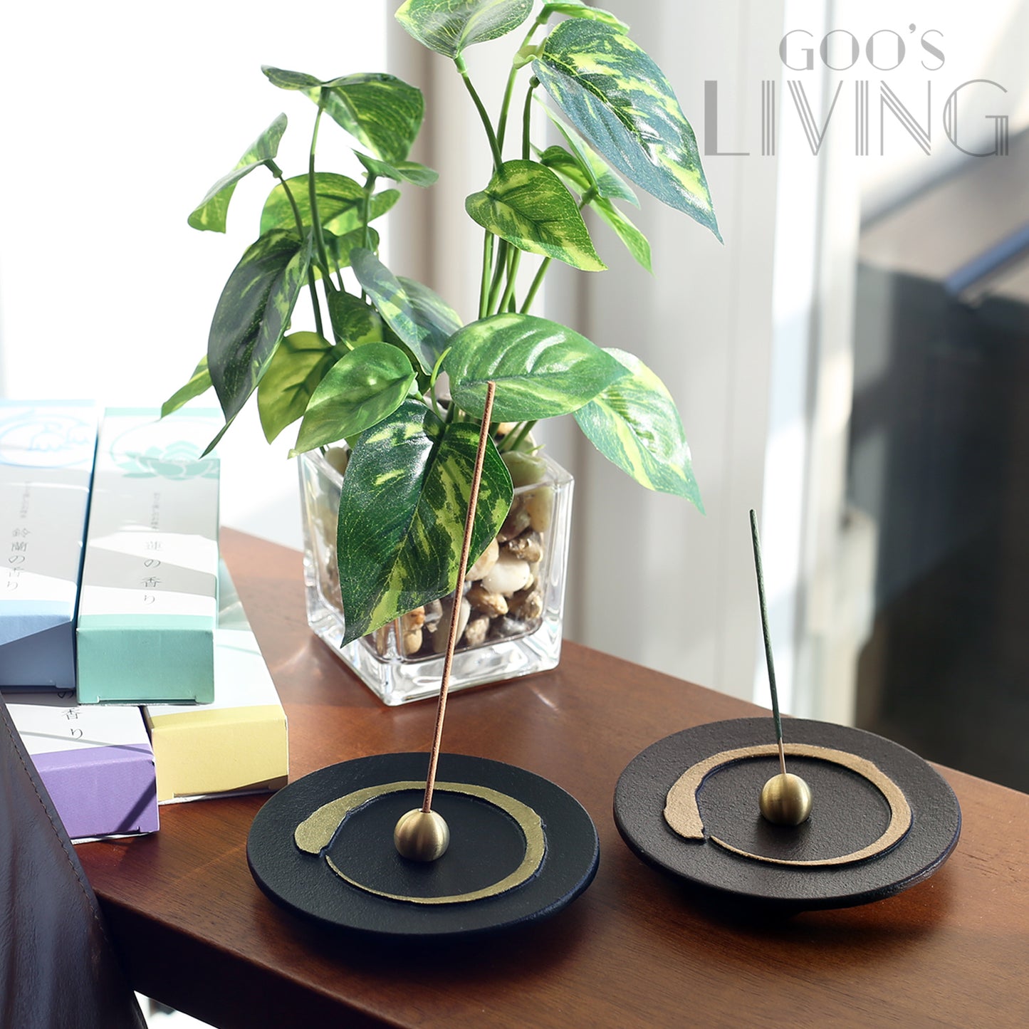 銀雅堂 一圓相鑄鐵香座