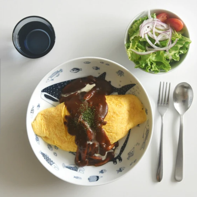 Natural69 波佐見燒海洋大圓碟