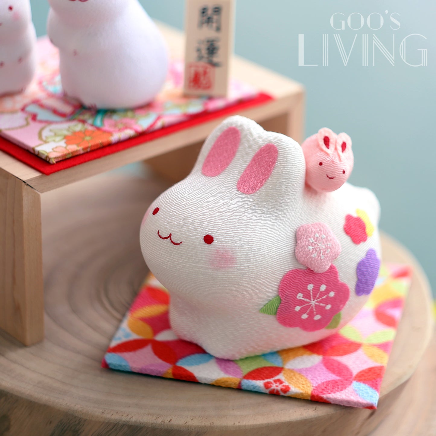 RYUKODO 彩墊開運親子兔