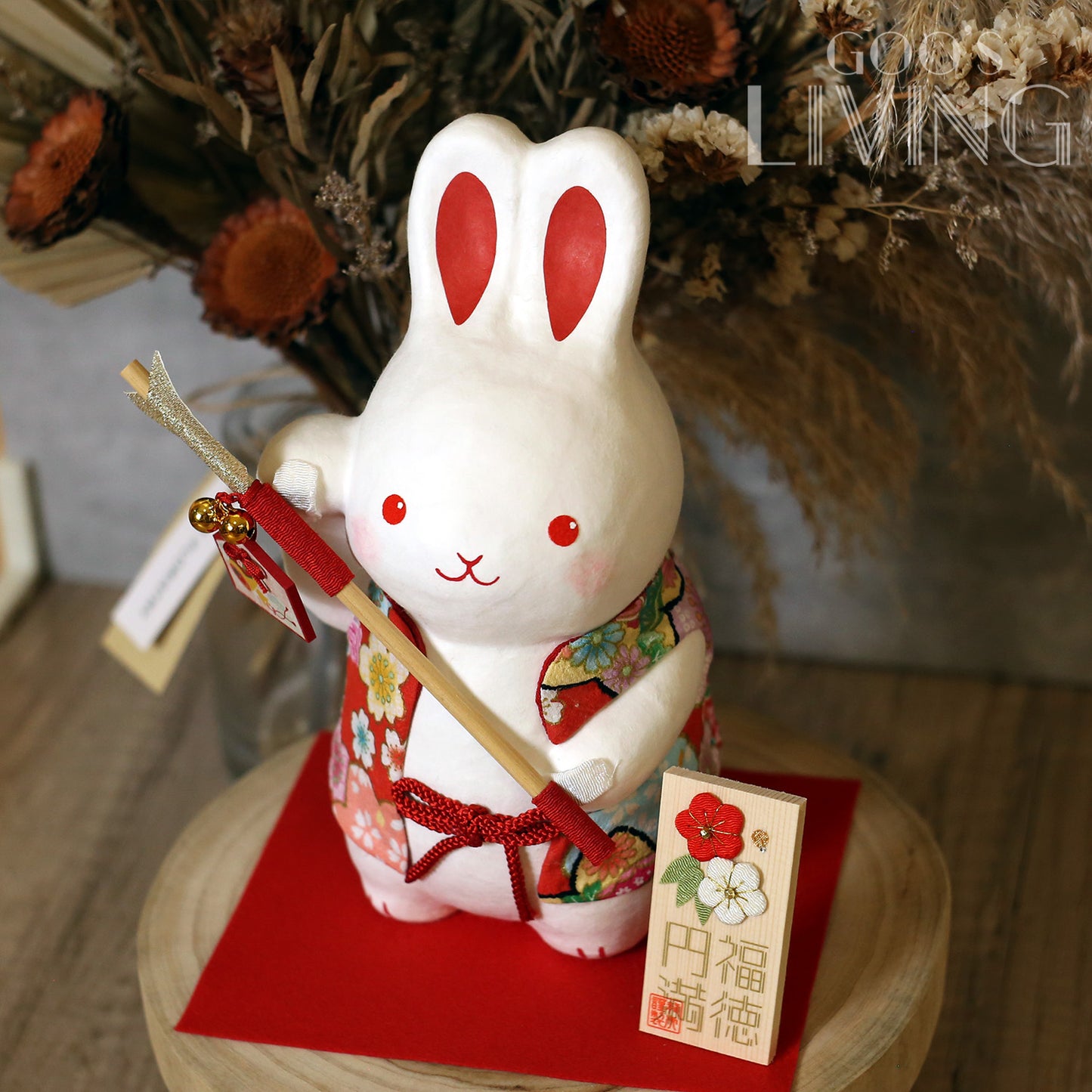 RYUKODO 和紙製破魔矢大兔