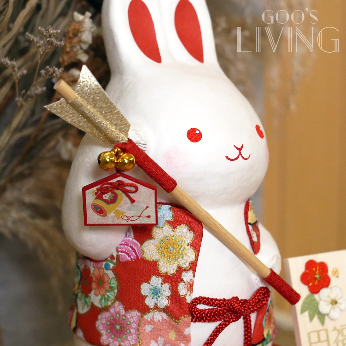 RYUKODO 和紙製破魔矢大兔