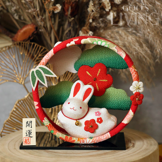 RYUKODO 松竹梅圈圈小兔