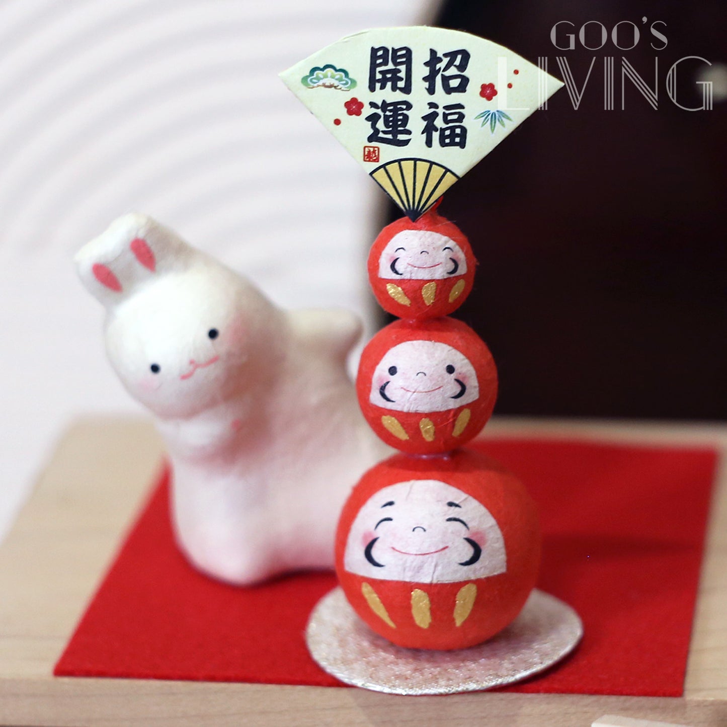 RYUKODO 和紙偷望小兔