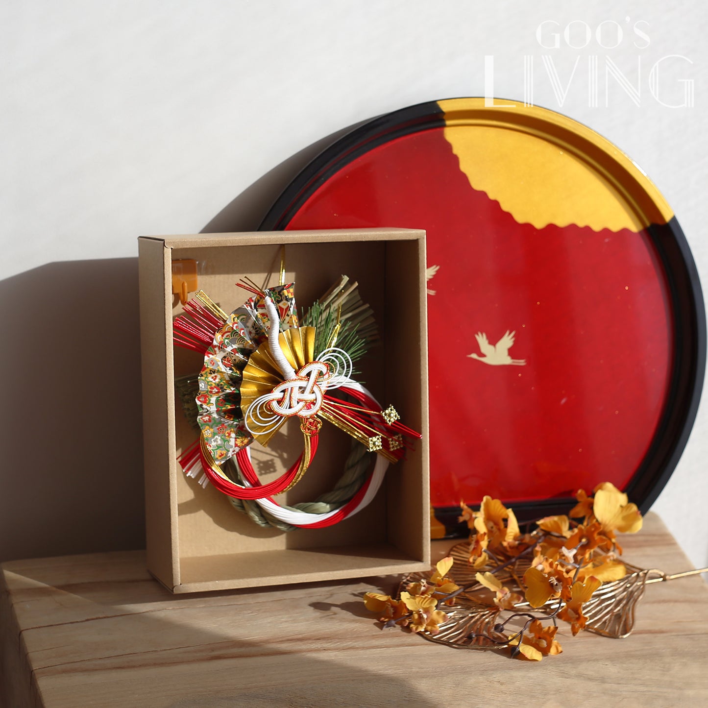 竹治郎正月飾 雪月風花–祝鶴友禪