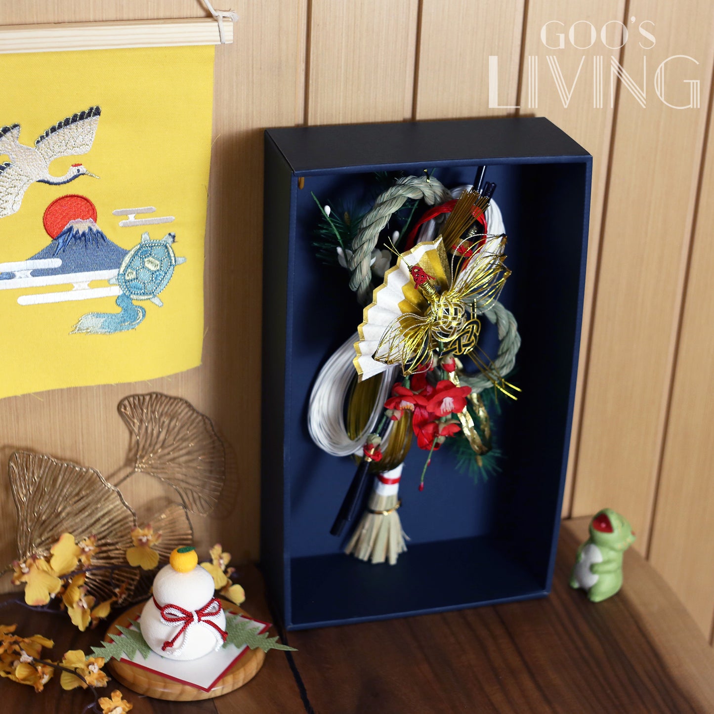 竹治郎正月飾 雪月風花–都鶴