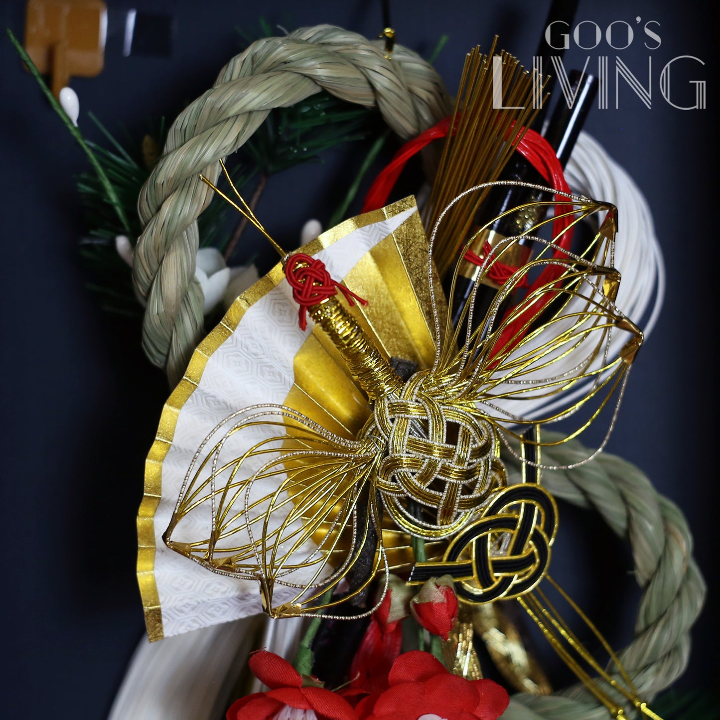 竹治郎正月飾 雪月風花–都鶴