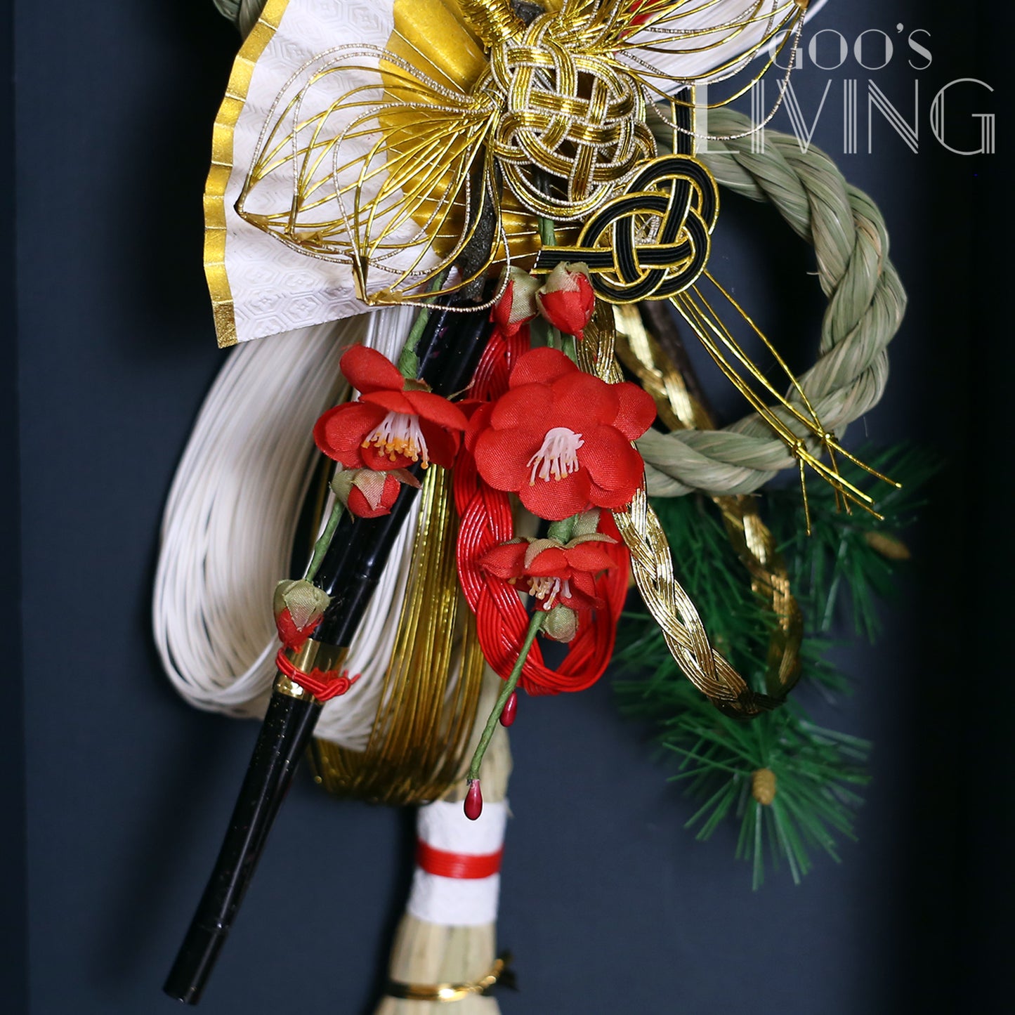 竹治郎正月飾 雪月風花–都鶴