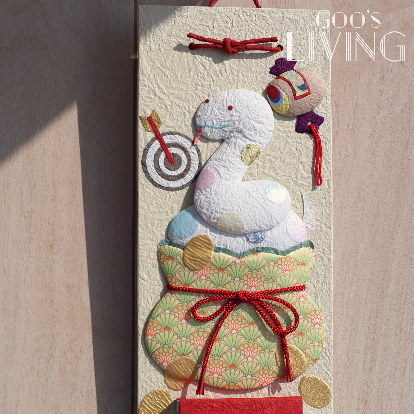 Medetaya 和紙製日本福蛇日曆