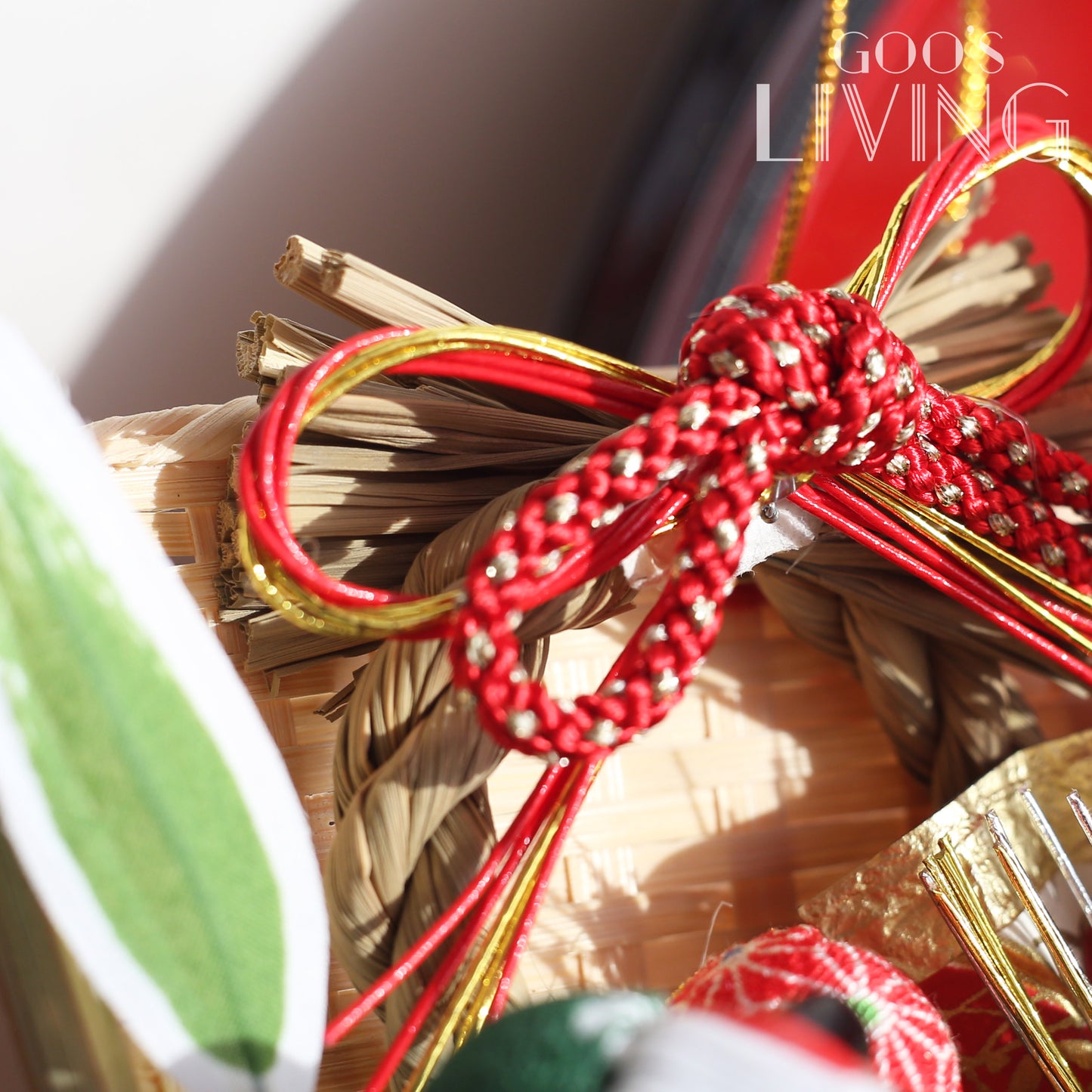 健康長壽竹籃掛飾