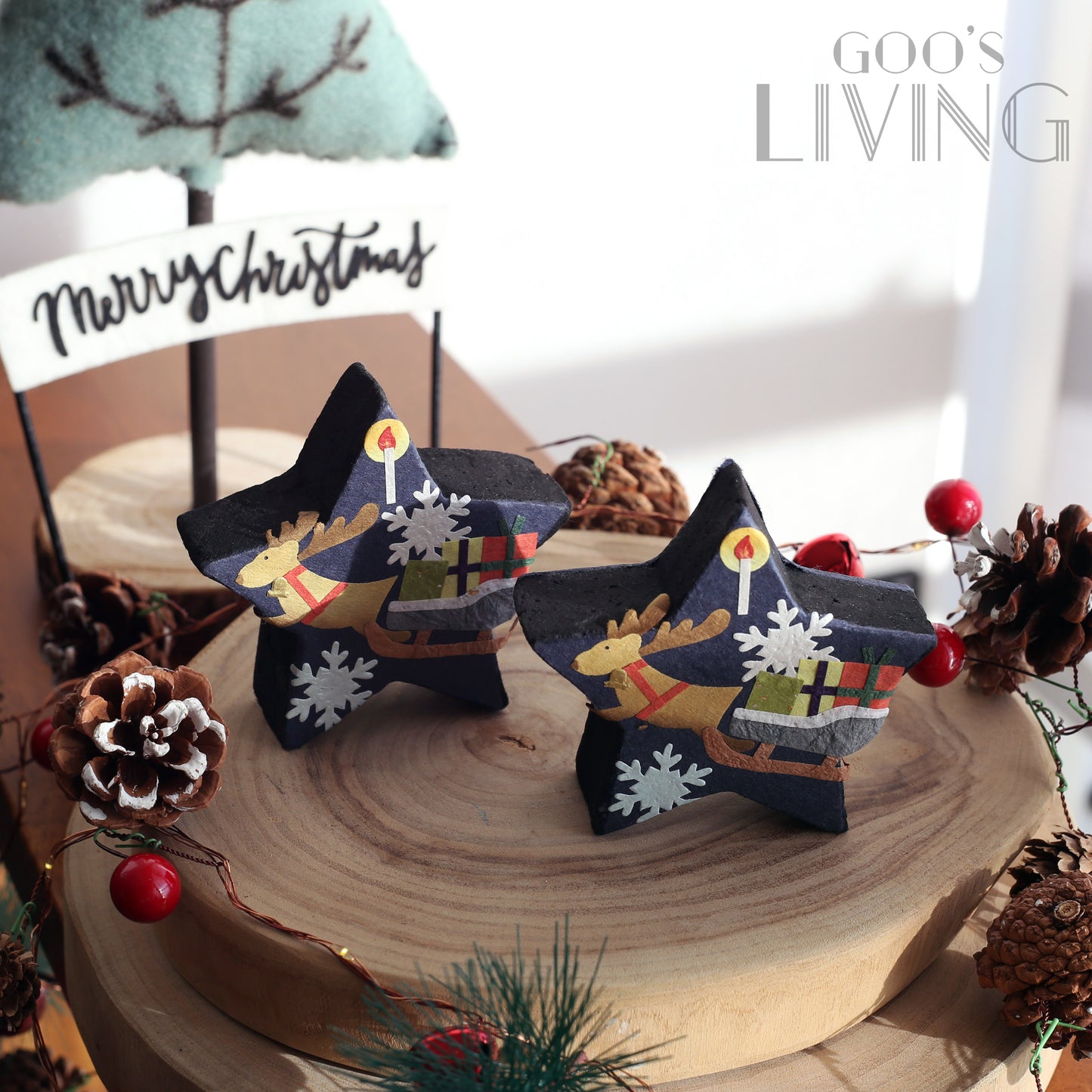 石川製紙 聖誕夜星型消臭炭