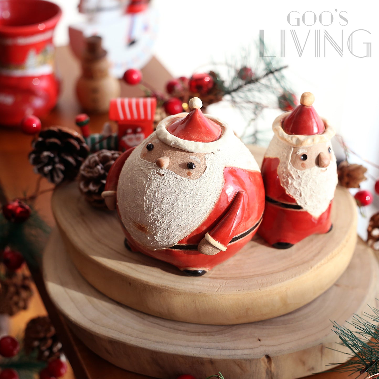 明山窯 信樂燒聖誕老人