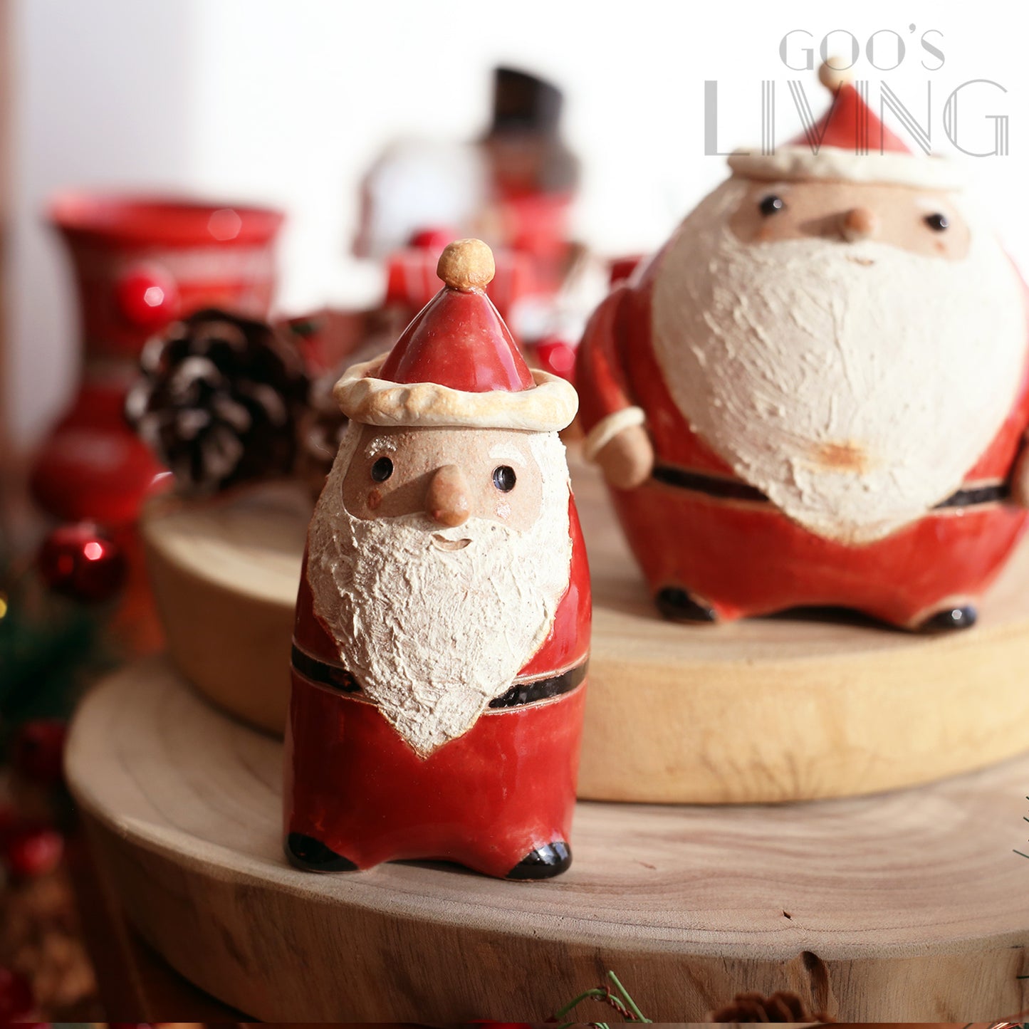 明山窯 信樂燒聖誕老人