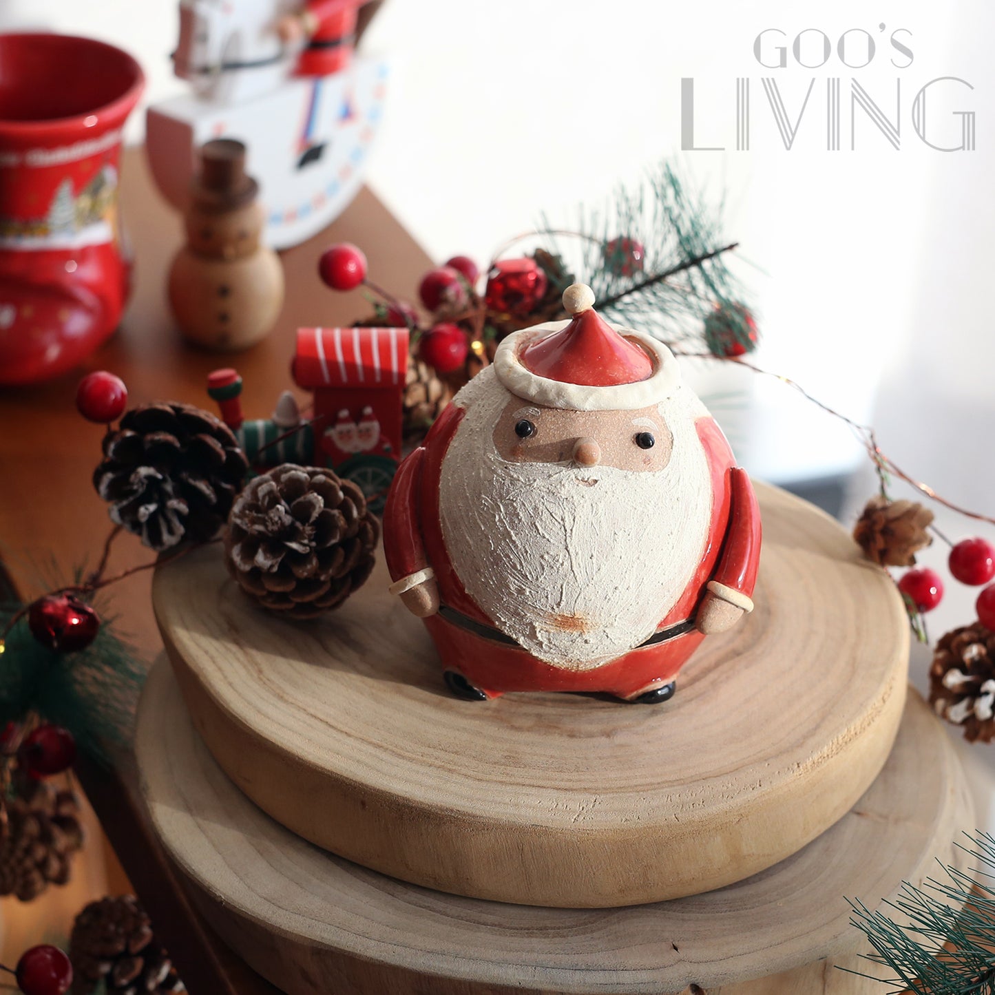 明山窯 信樂燒聖誕老人