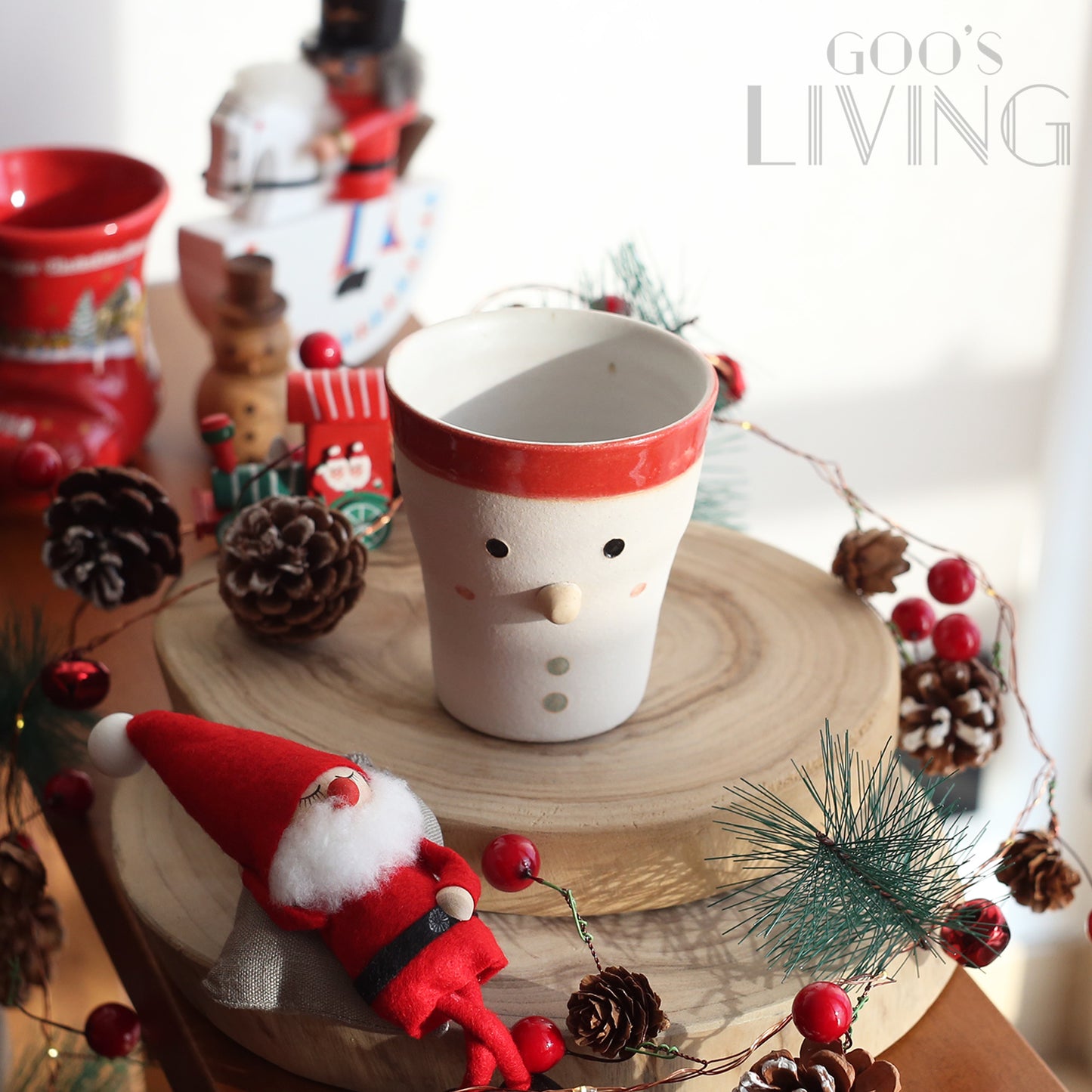 明山窯 信樂燒聖誕陶瓷杯