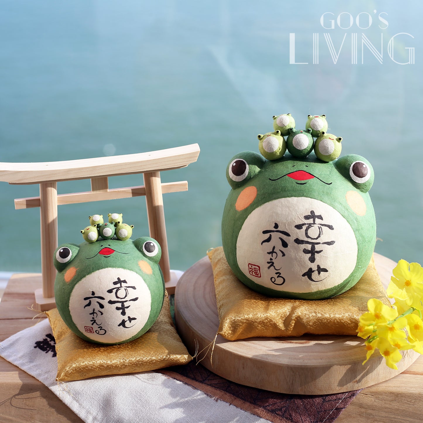 RYUKODO 和紙可愛青蛙系列