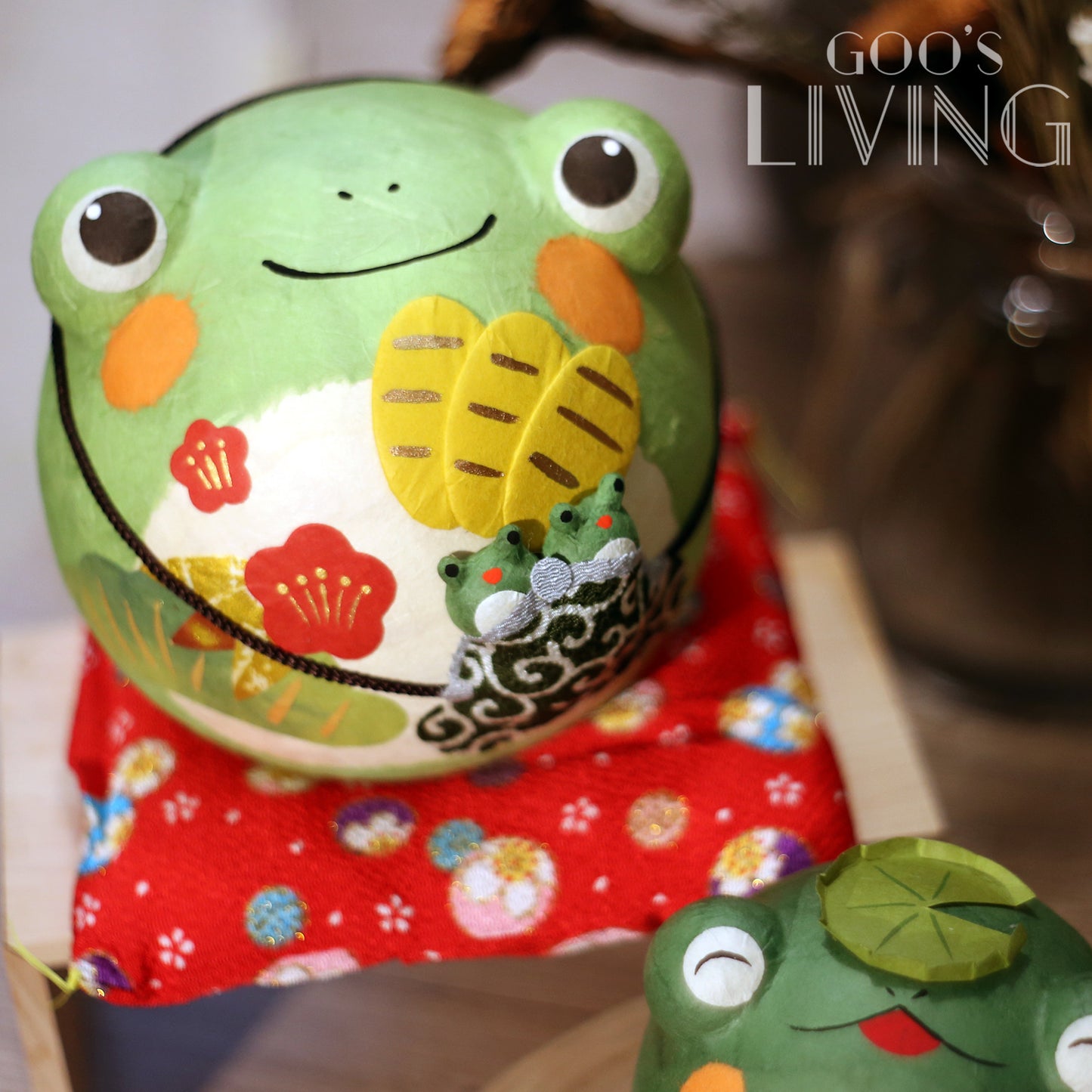 RYUKODO 和紙可愛青蛙系列