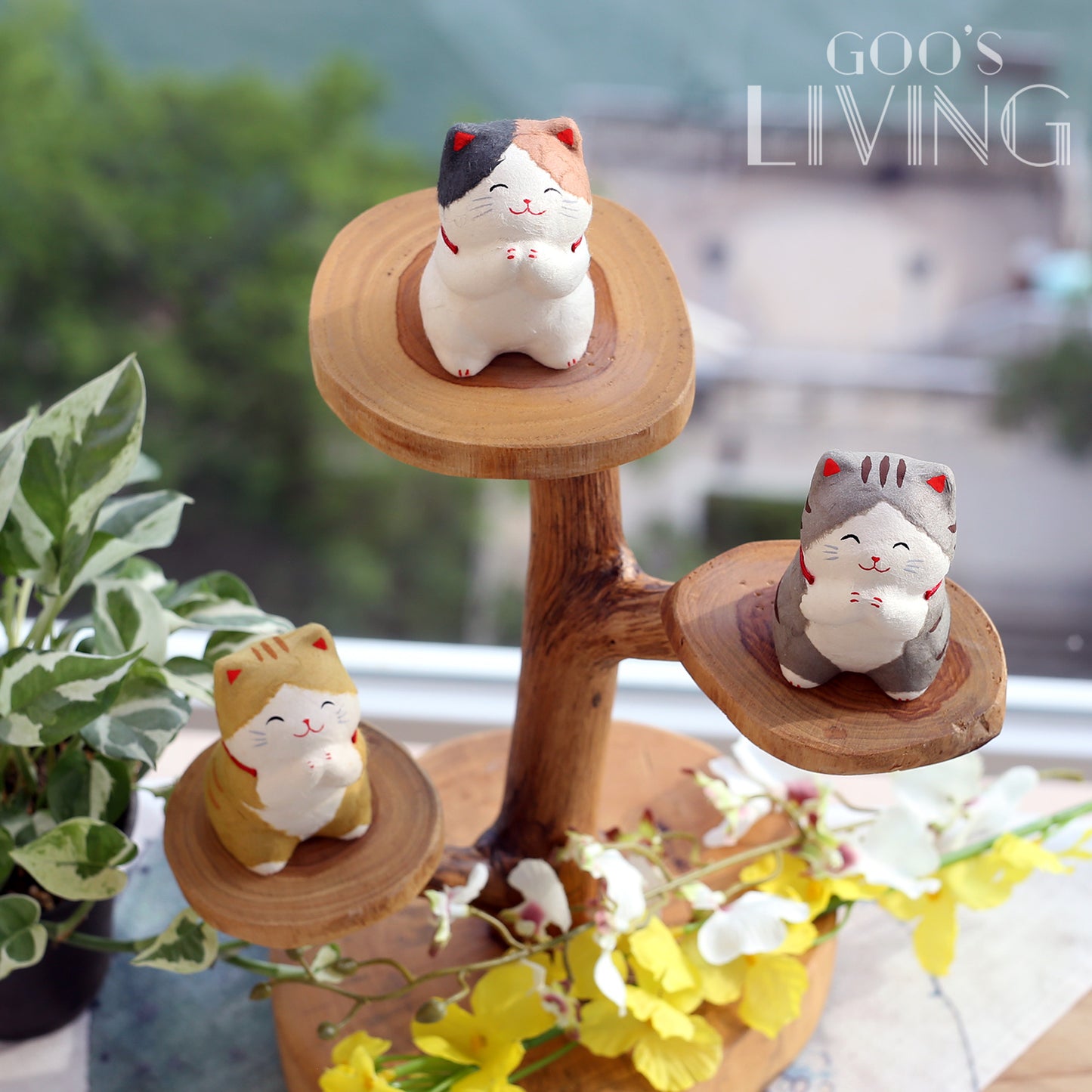 RYUKODO 和紙製請請貓