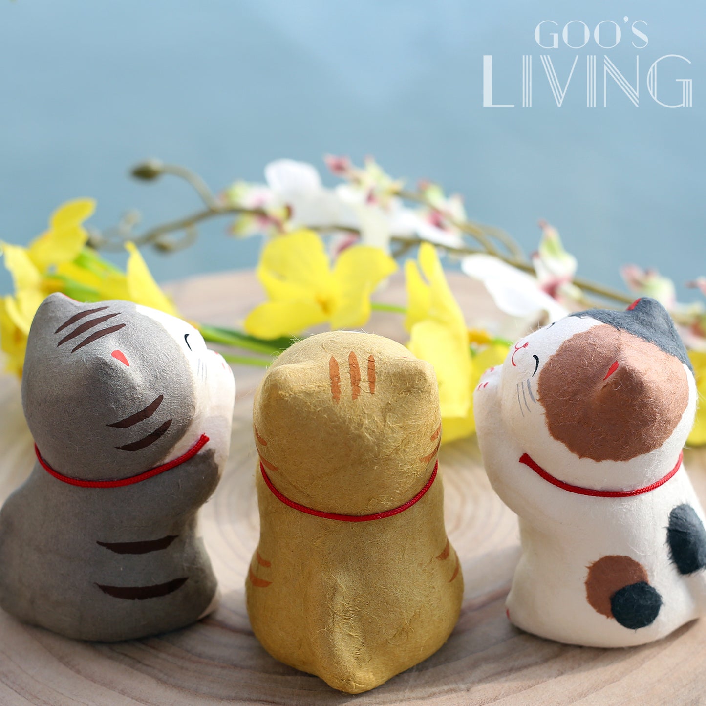 RYUKODO 和紙製請請貓