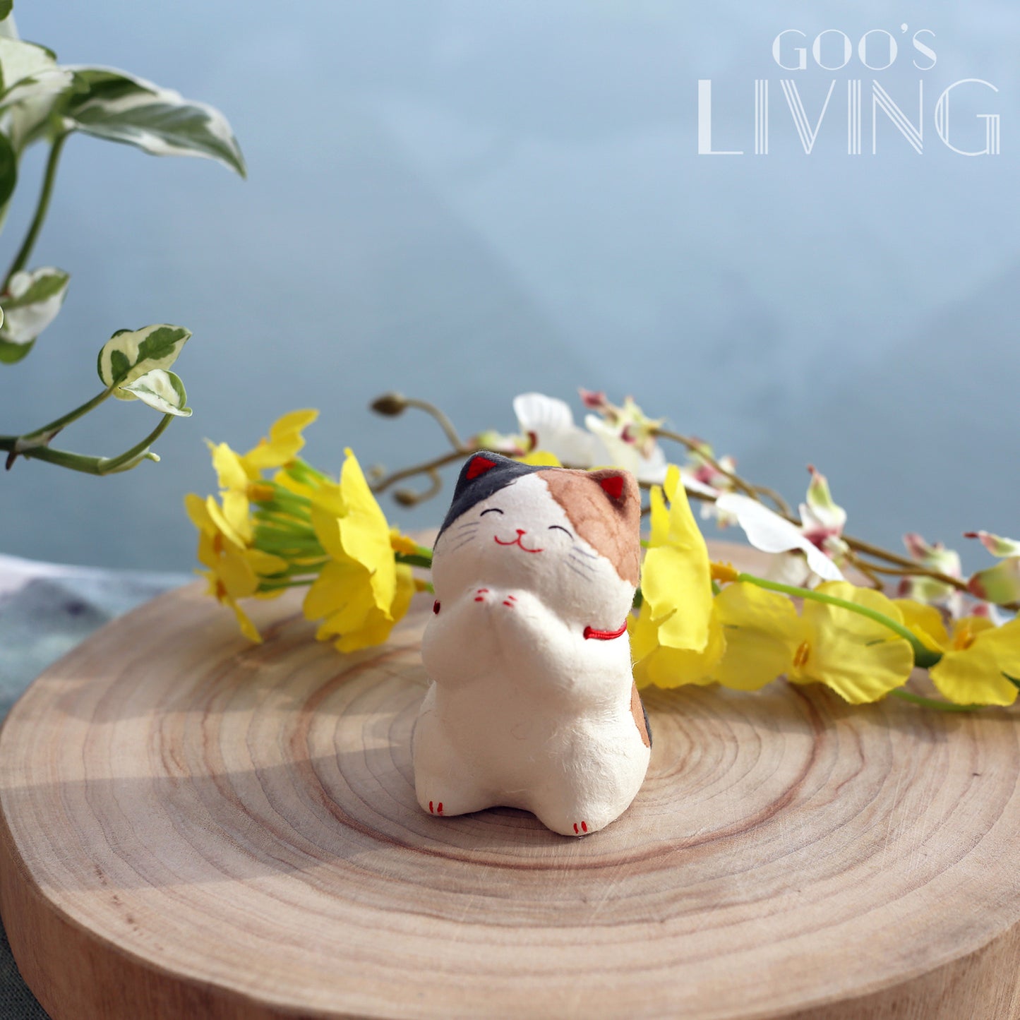 RYUKODO 和紙製請請貓