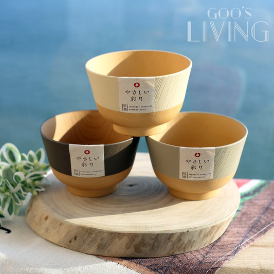 SugarLand 抗菌木紋湯碗