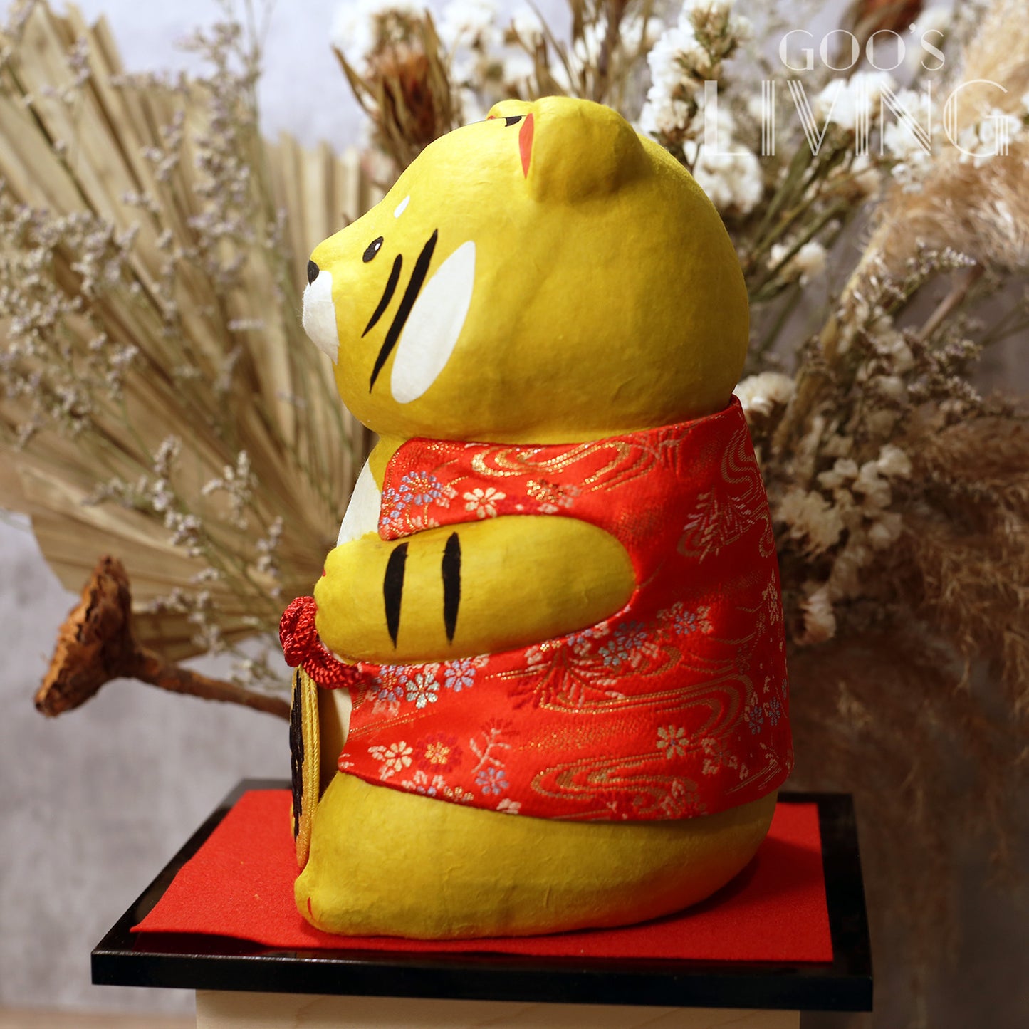 RYUKODO 五色鈴噹和紙吉祥老虎