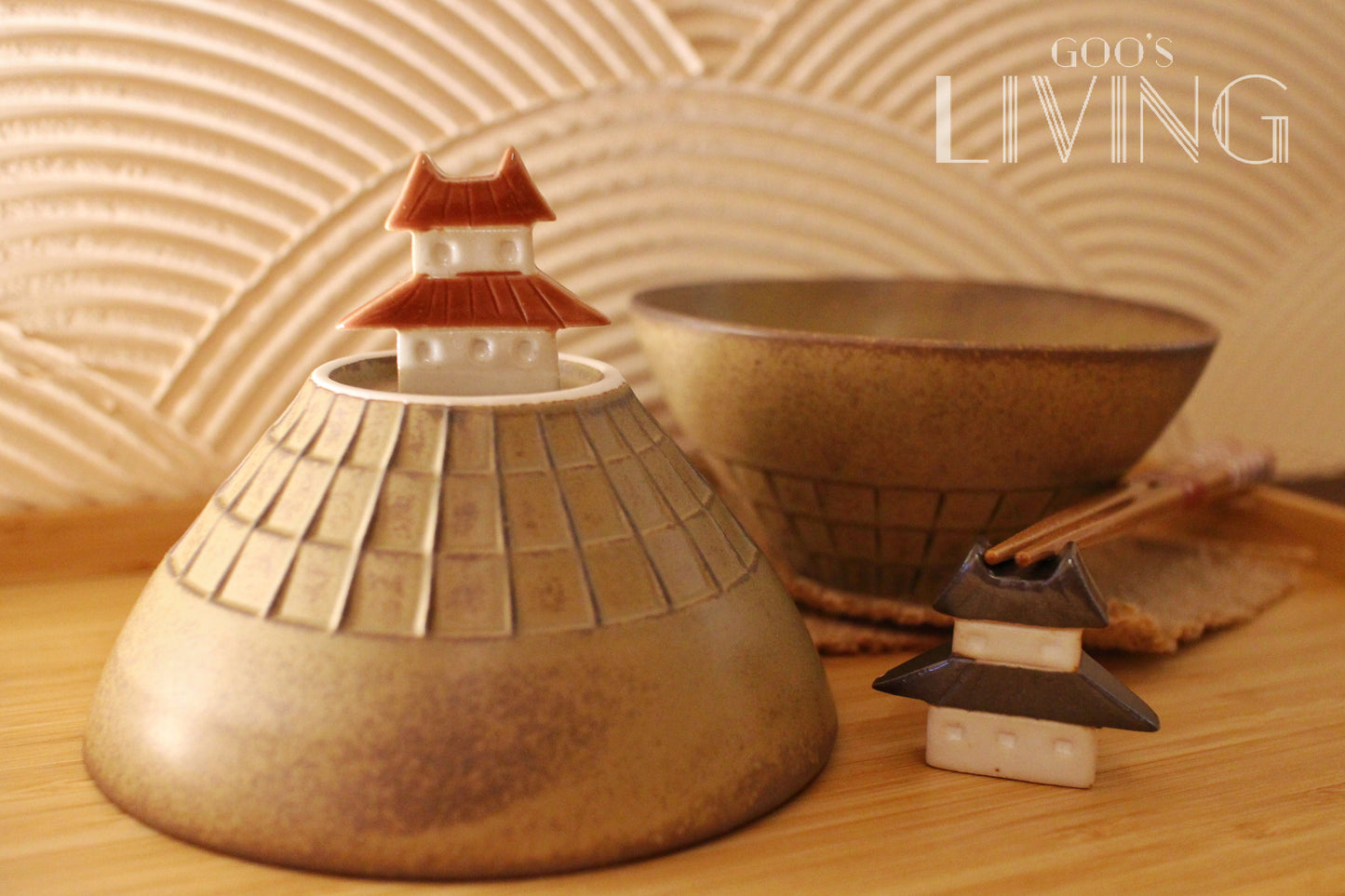 石垣山城 城堡碗筷架套裝