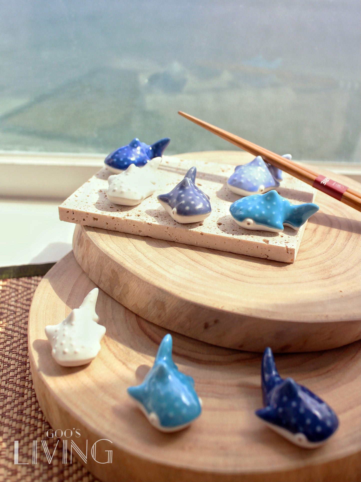 波佐見燒 鯨鯊筷子托