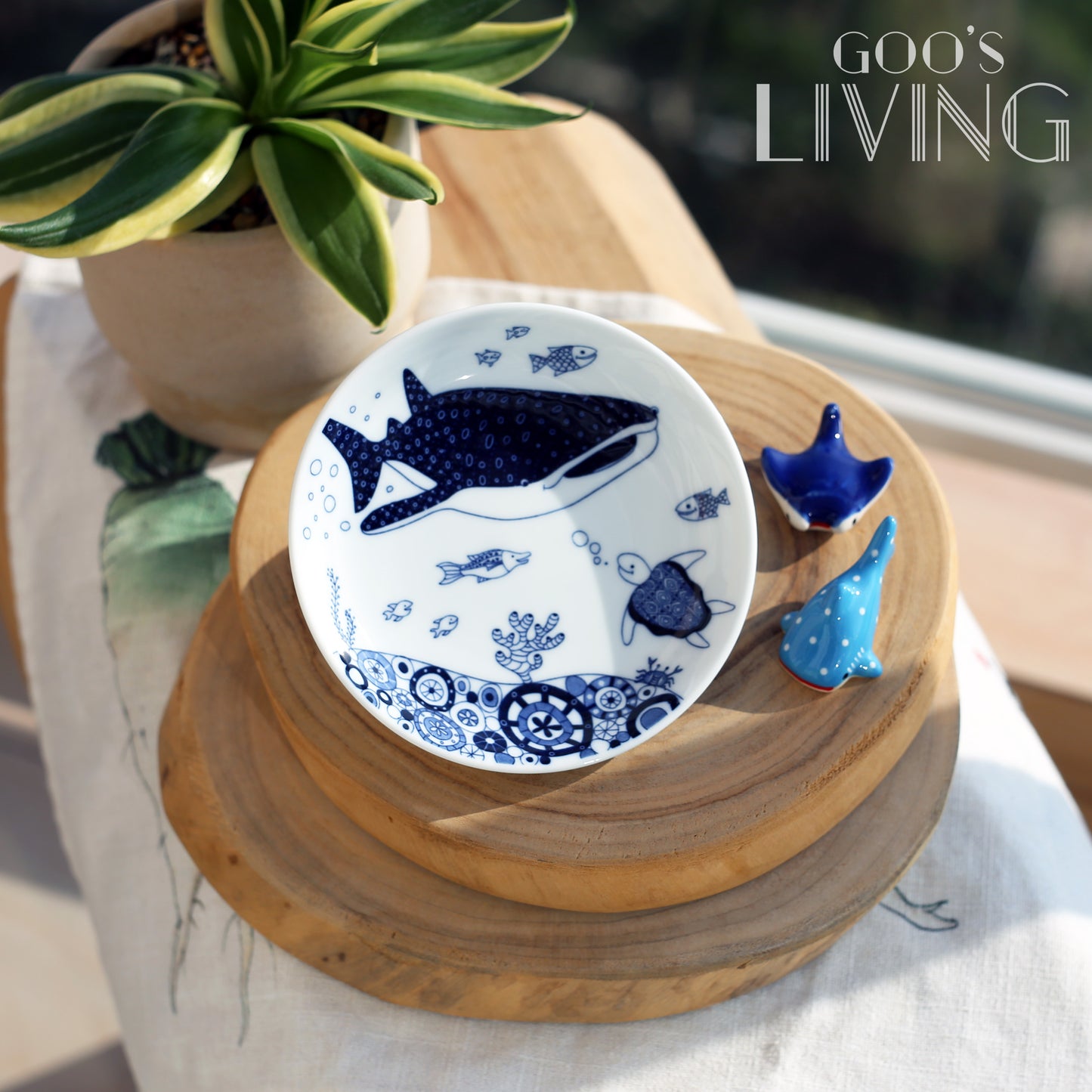 Natural69 波佐見燒海洋小圓碟