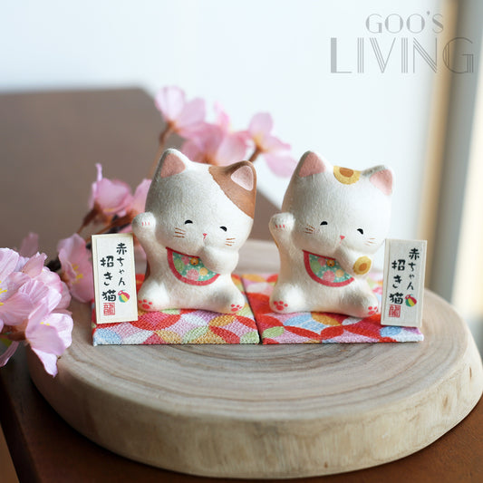 RYUKODO 和紙製BB招財貓