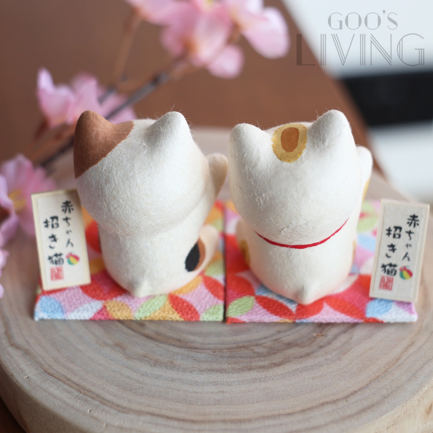 RYUKODO 和紙製BB招財貓