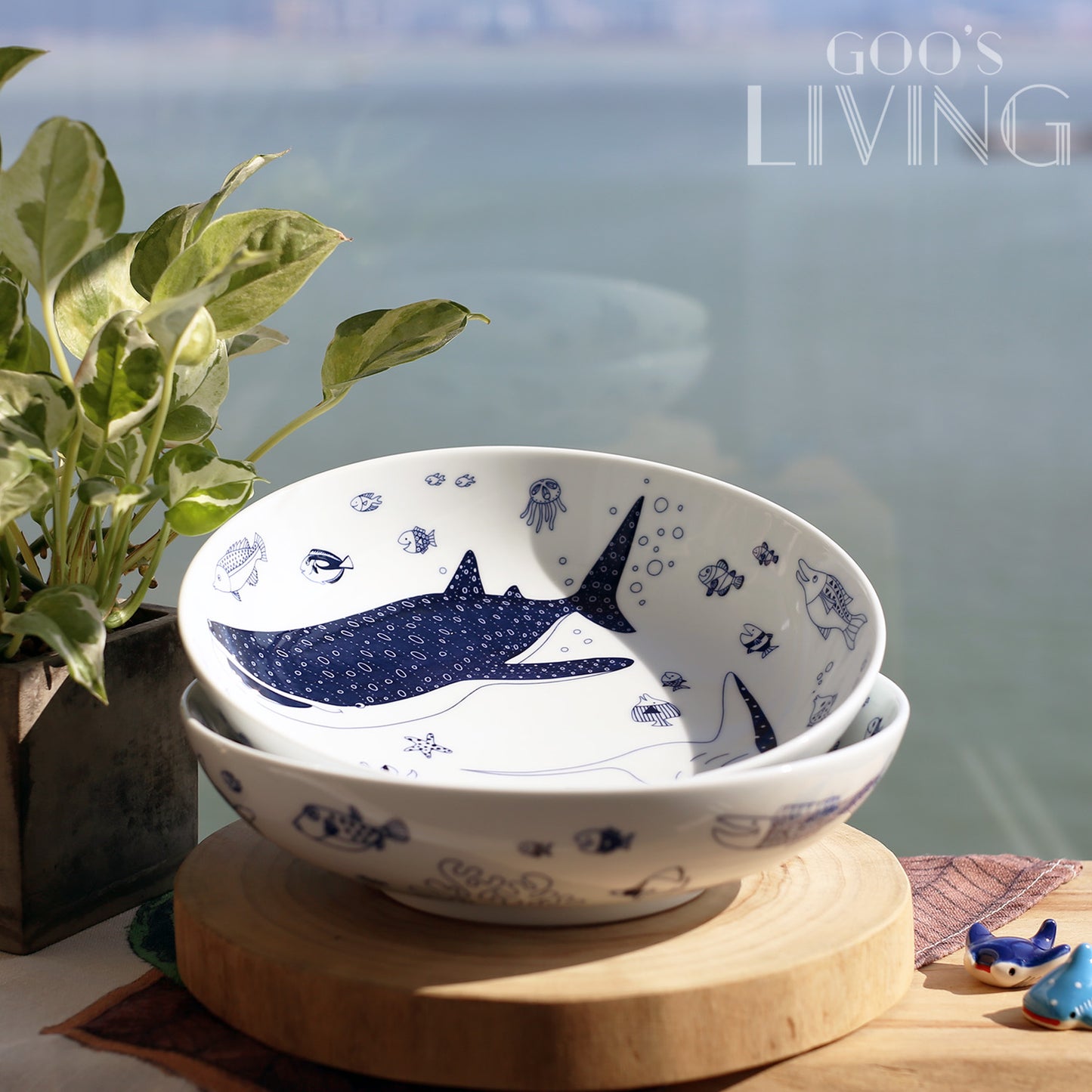 Natural69 波佐見燒海洋大圓碟