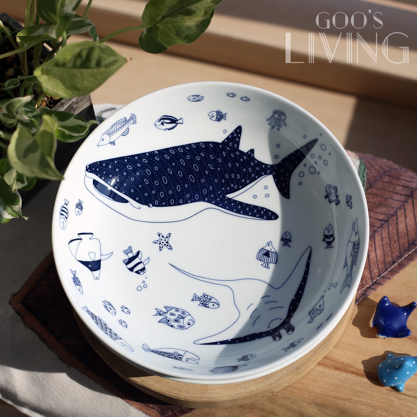 Natural69 波佐見燒海洋大圓碟