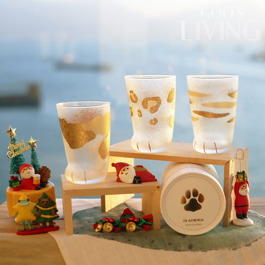 ADERIA津輕 Coconeco Premium 金箔貓腳玻璃杯