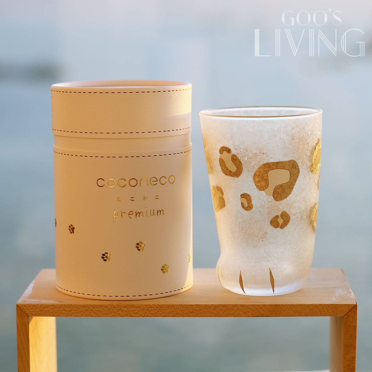 ADERIA津輕 Coconeco Premium 金箔貓腳玻璃杯