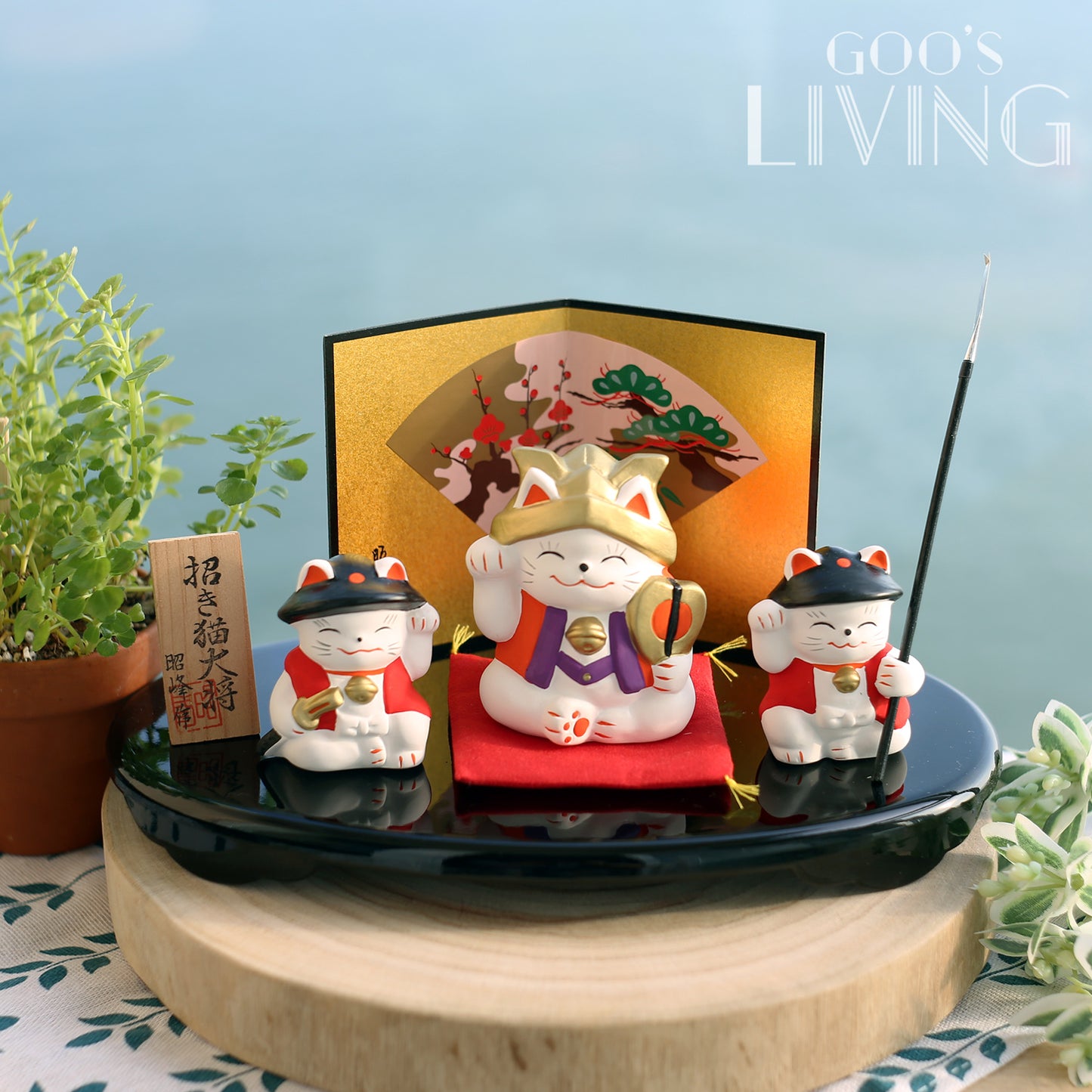 昭峰作 招財貓將軍