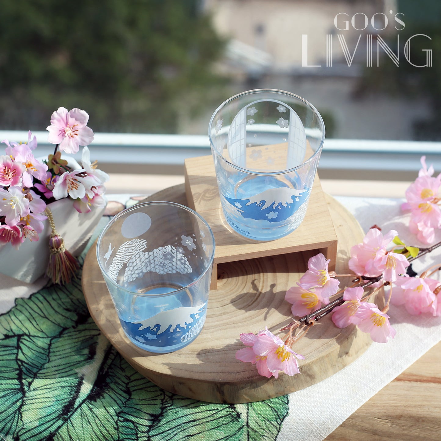 富士之景 冷感玻璃杯