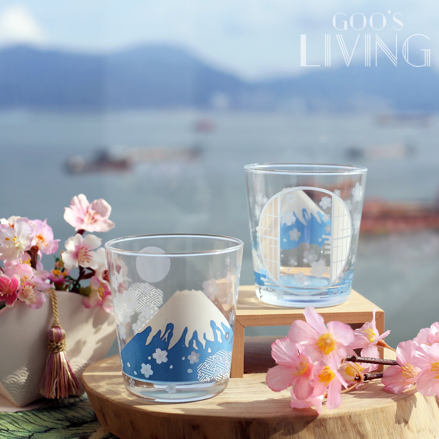 富士之景 冷感玻璃杯