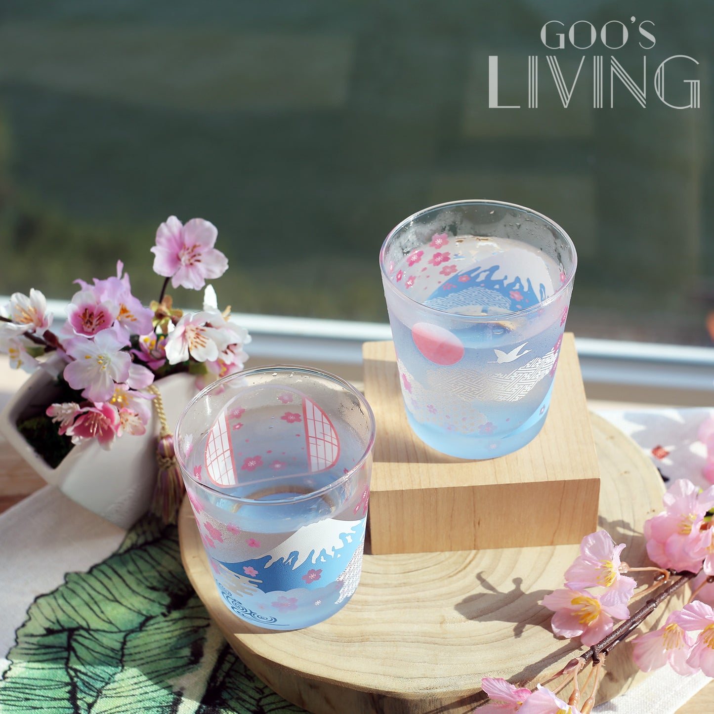 富士之景 冷感玻璃杯